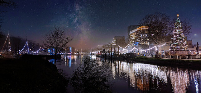 Vier de winter in de Piushaven!